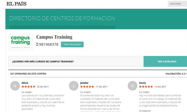 Alguien ha estudiado en Campus Training, ¿Alguien ha estudiado en Campus Training?